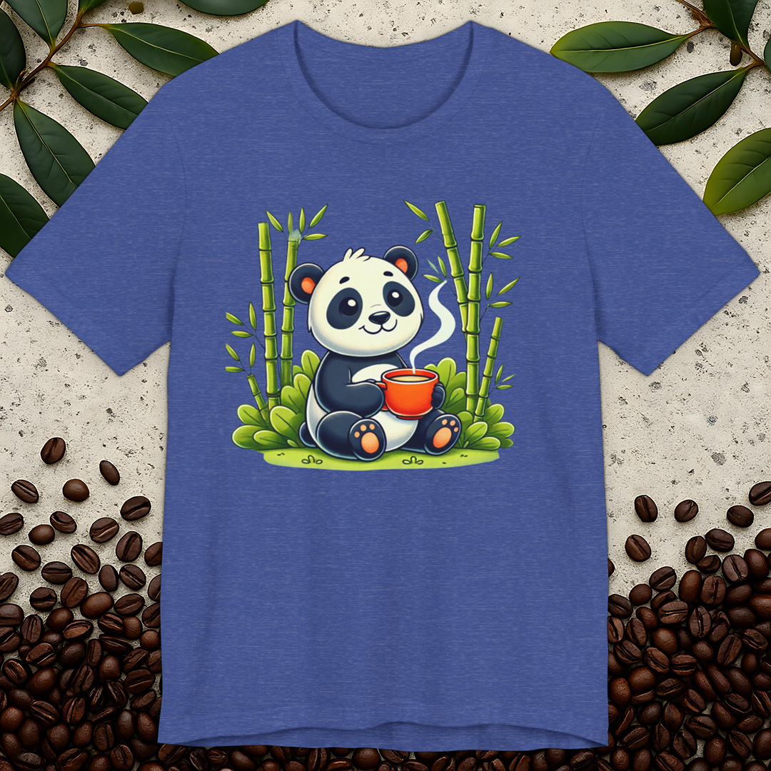 Cute Panda Coffee T-Shirt