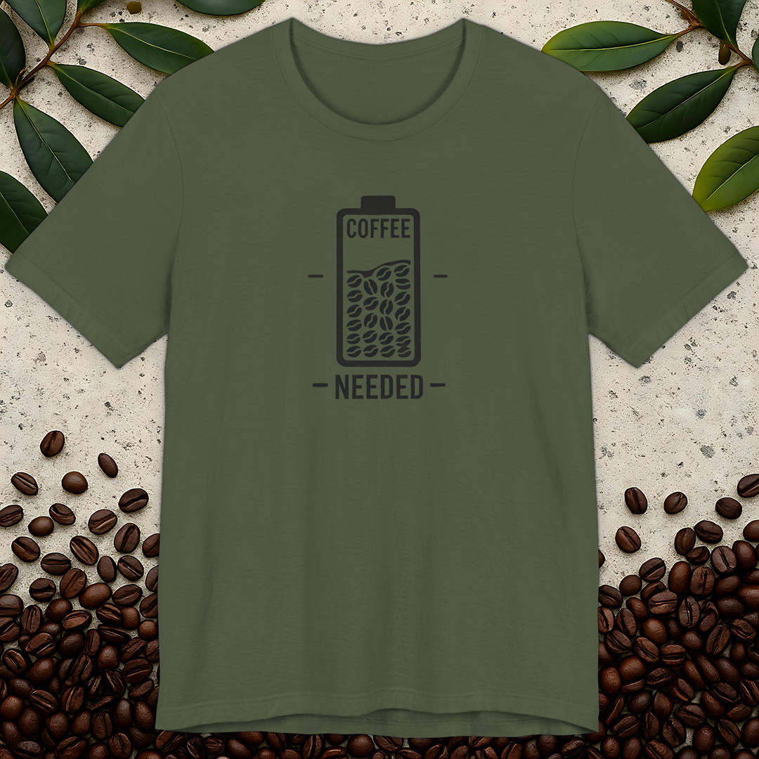 Coffee Battery Level T-Shirt