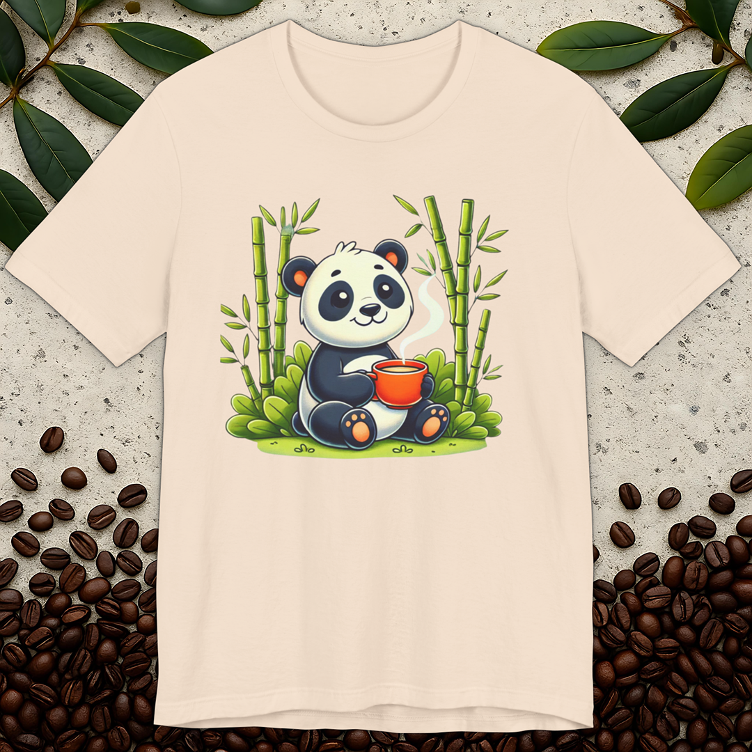 Cute Panda Coffee T-Shirt