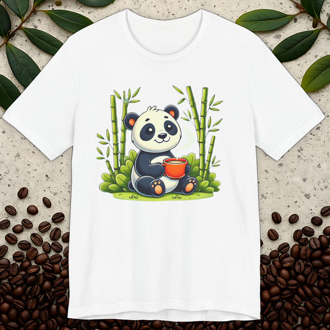 Cute Panda Coffee T-Shirt