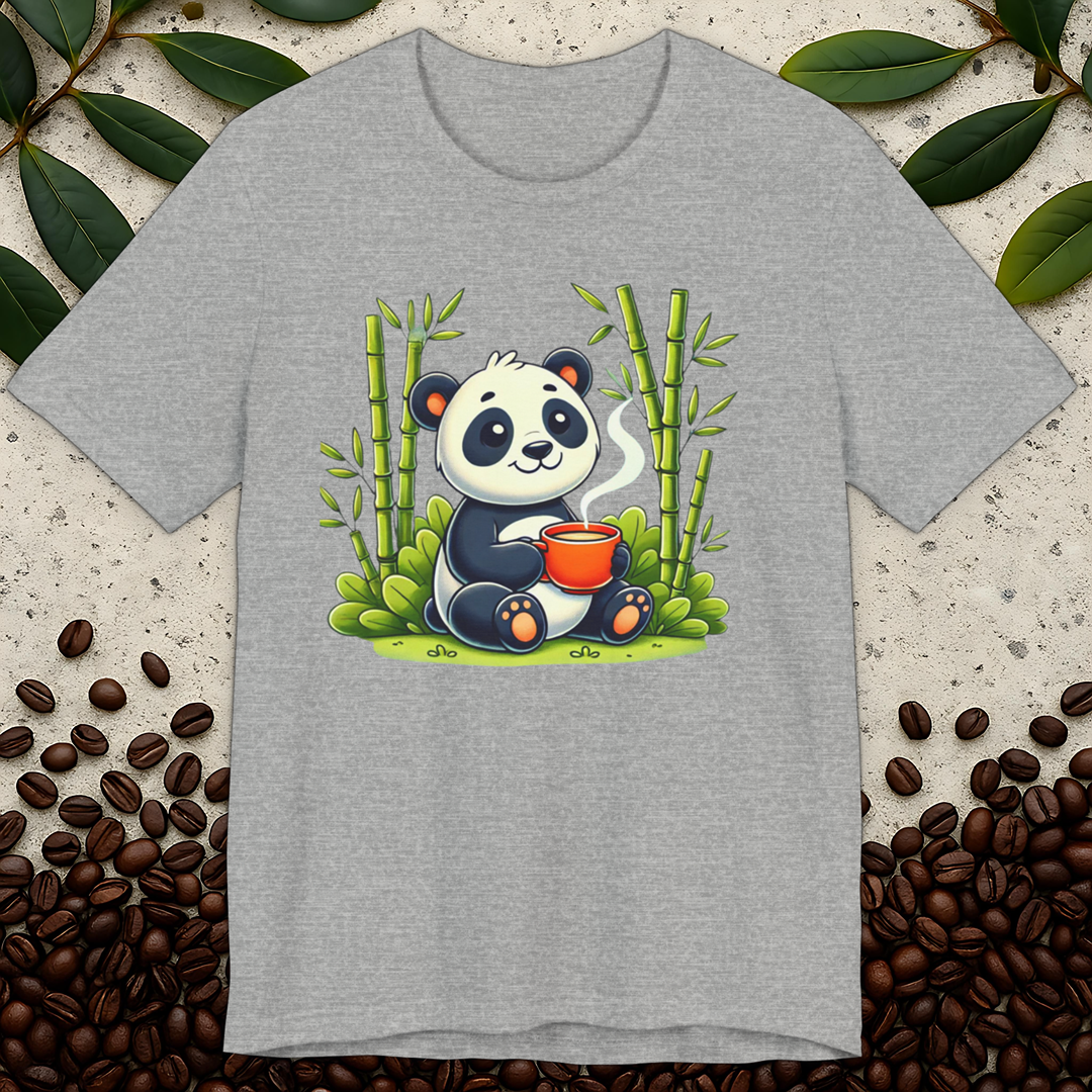 Cute Panda Coffee T-Shirt