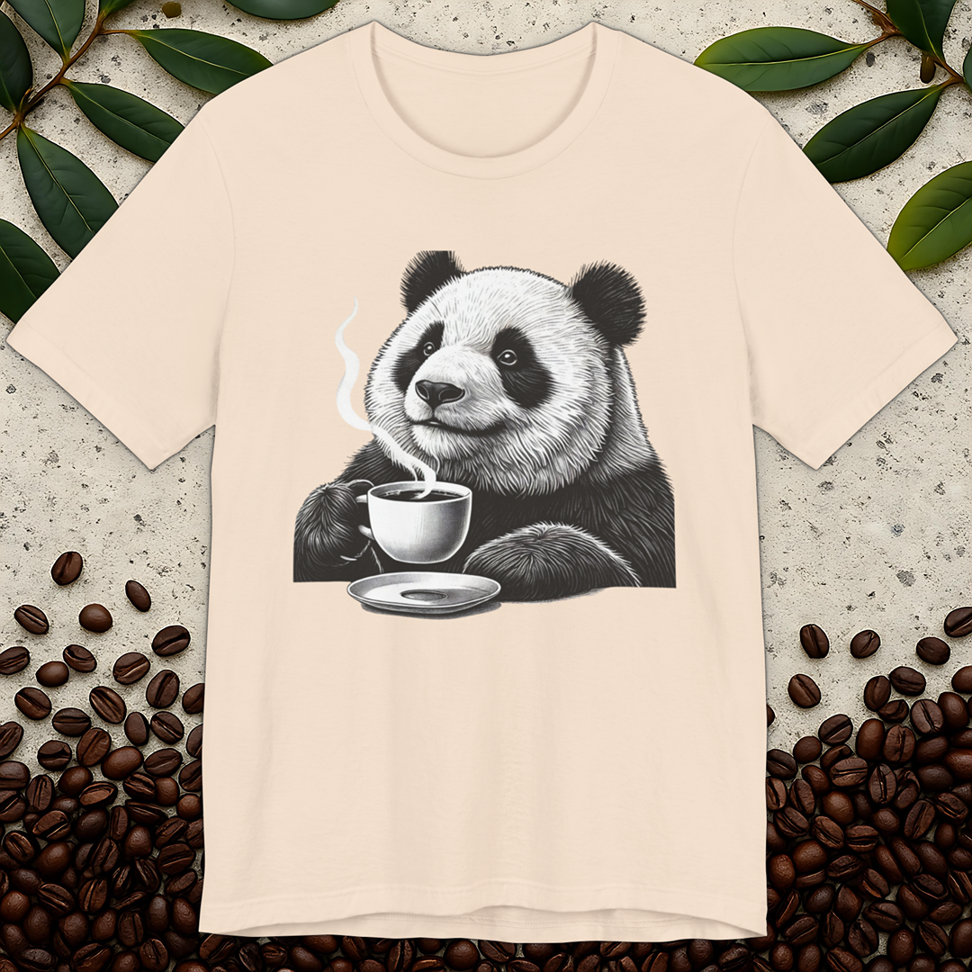 Cozy Panda Coffee T-Shirt