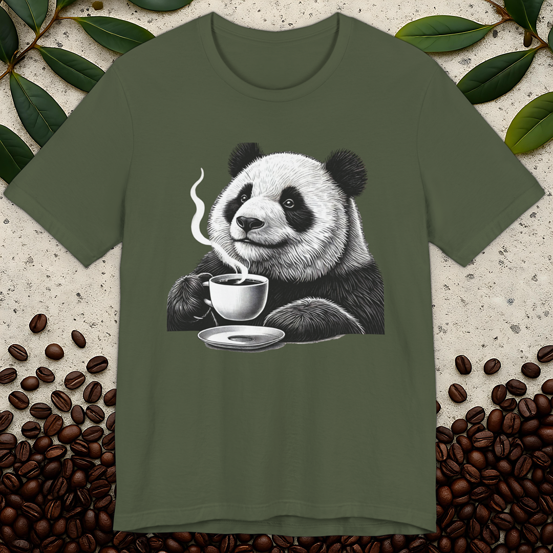 Cozy Panda Coffee T-Shirt